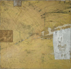 BASIC VERTICAL MOUSE NEST, 20 x 20 - Mixed media on sheetrock